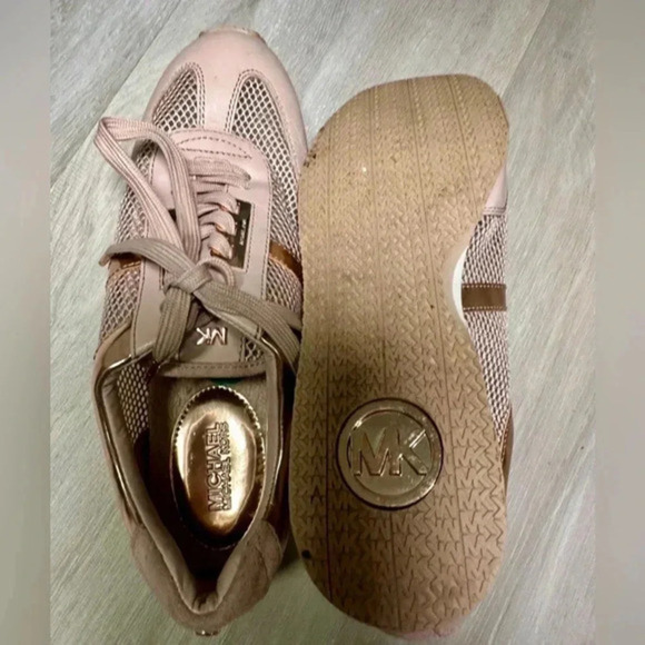 Michael Kors Maggie Trainer Pink‎ Blush Rose Gold Size 8 - Picture 9 of 9